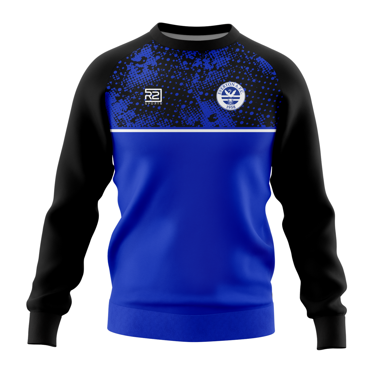 Crewneck Blue/Black - Adults (Everton)