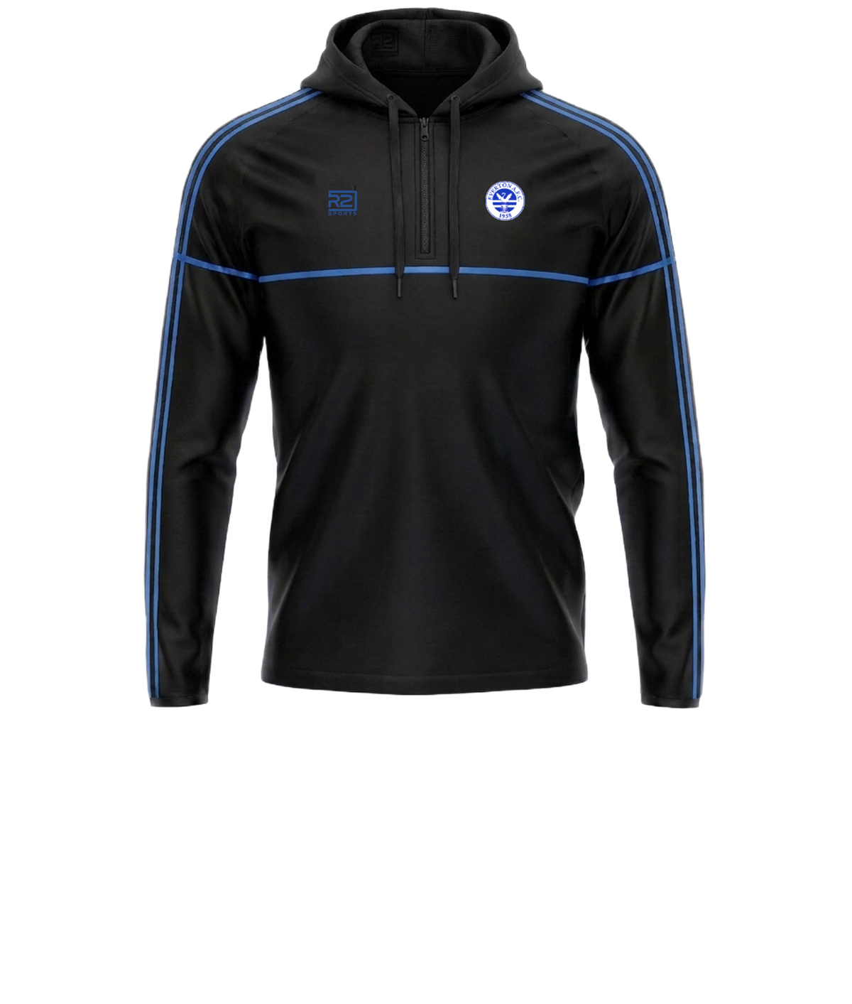 Everton – Hoody - Black Half Zip