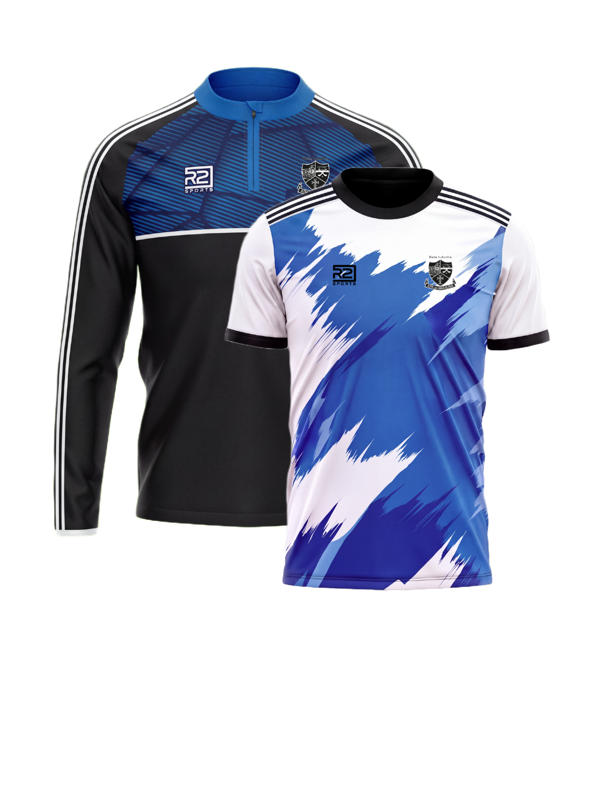 Ballyhea-Milford – Half Zip and Training Jersey (Flames) Bundle