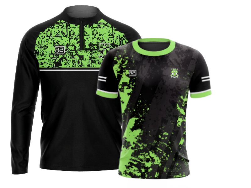 Kilmeen Kilbree – Bundle: Half Zip/Jersey (Black-Green)