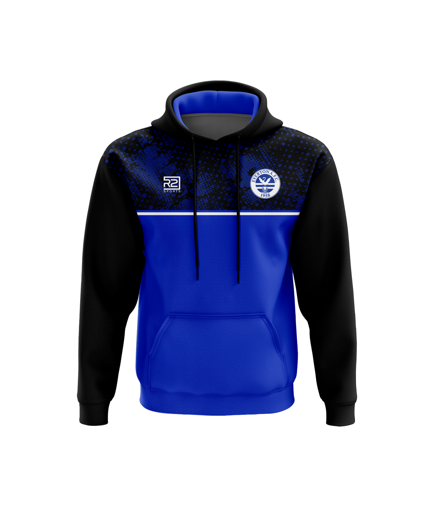 Hoody Blue/Black - Adults (Everton)