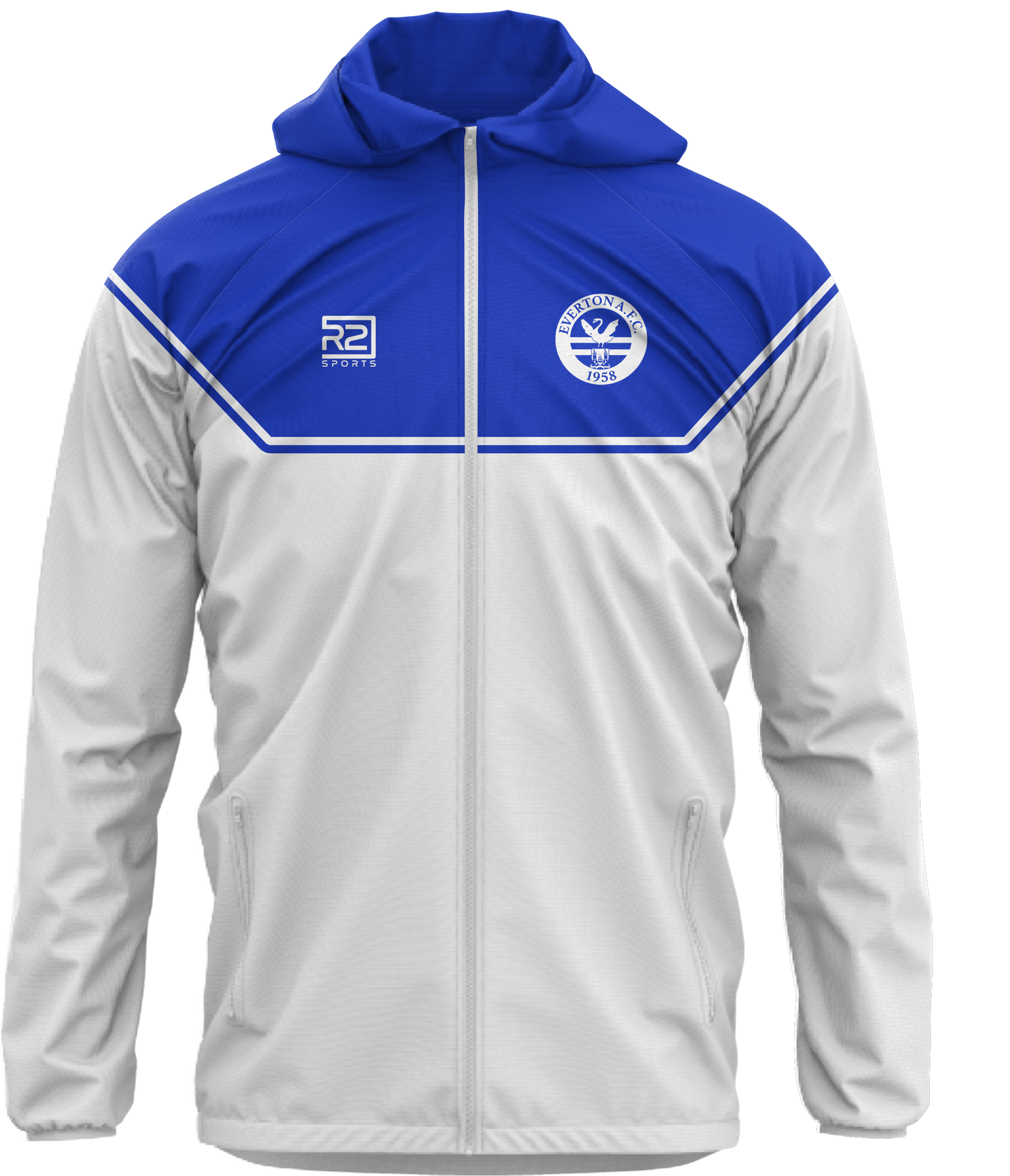 Rain Jacket White/Blue - Kids (Everton)
