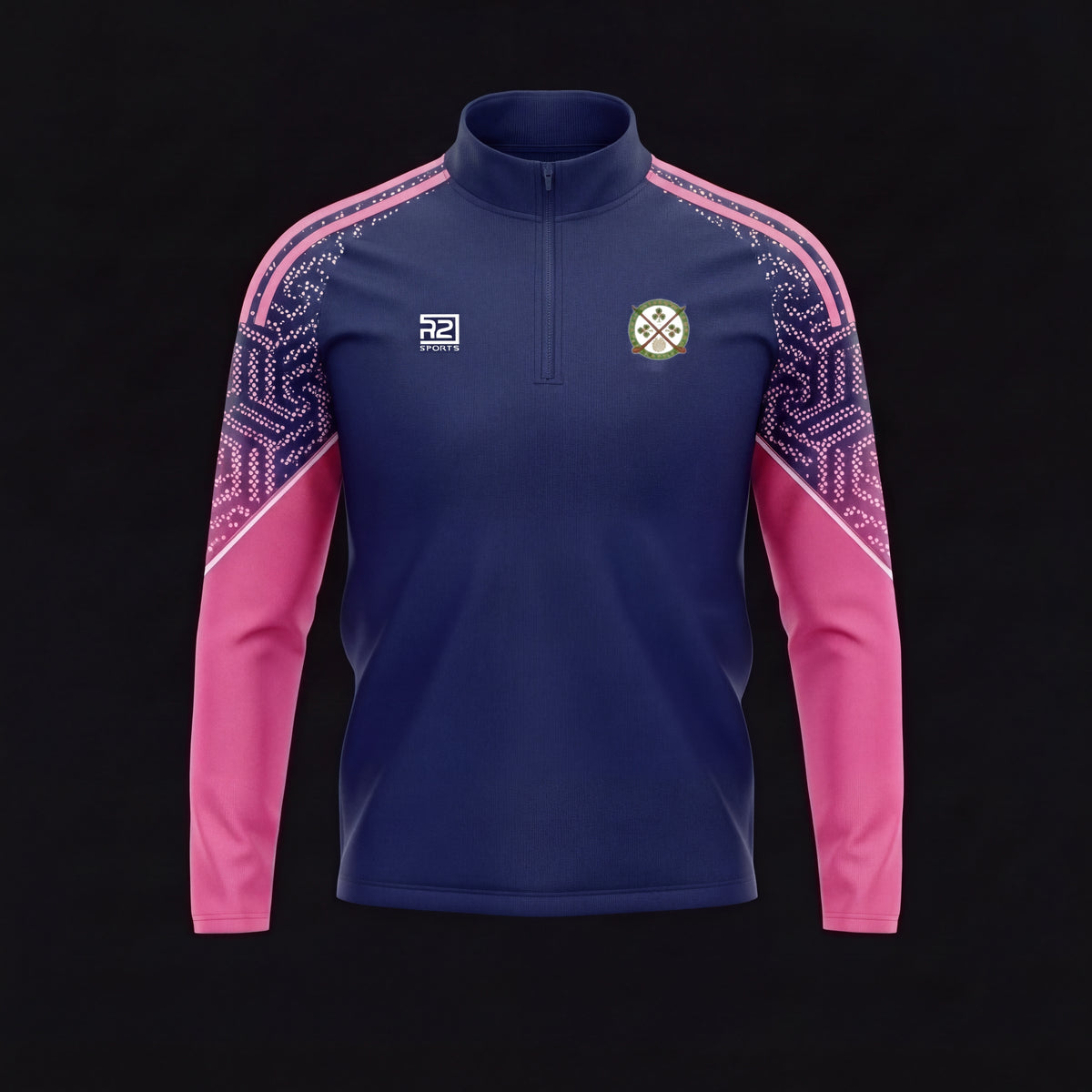 Shamrocks – Half Zip (Pink)