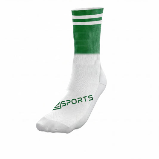 Shamrocks – Mid Socks (Green and White)