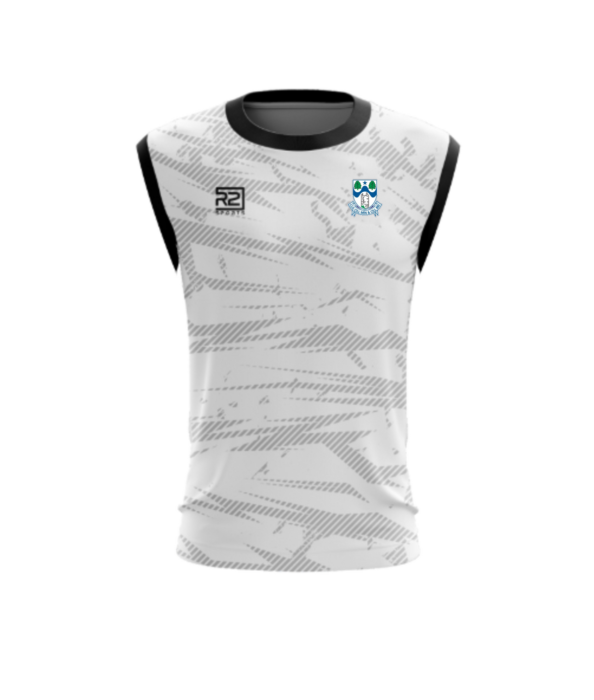 Kilmeen Kilbree – Sleeveless Training Jersey (White-Black)