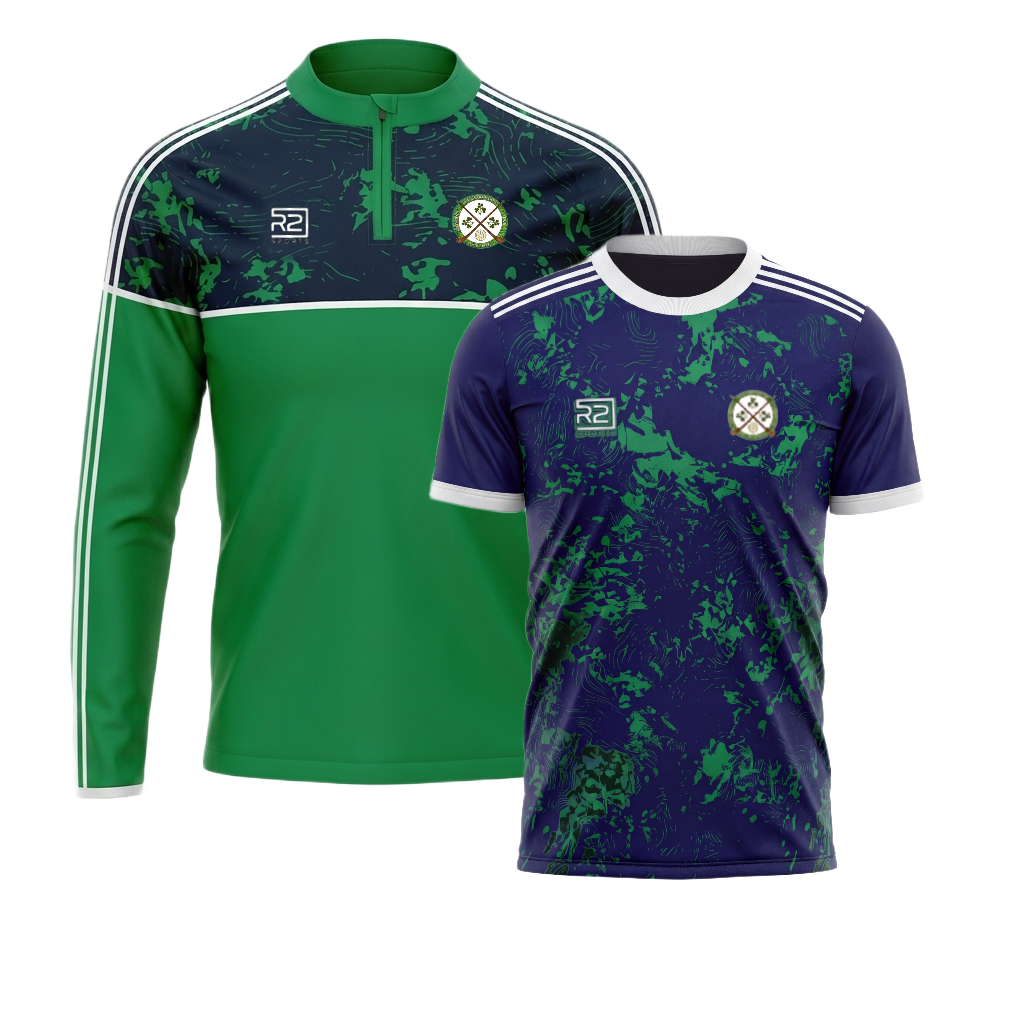 Shamrocks – Bundle (Half Zip Earth & Training Jersey Earth)