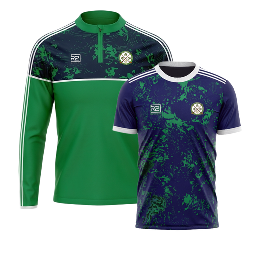 Shamrocks – Bundle (Half Zip Earth & Training Jersey Earth)