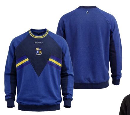 Carrigaline – 4Retro Cotton Crewneck (Navy)