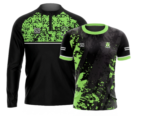 Kilmeen Kilbree – Bundle: Half Zip/Jersey (Black-Green)