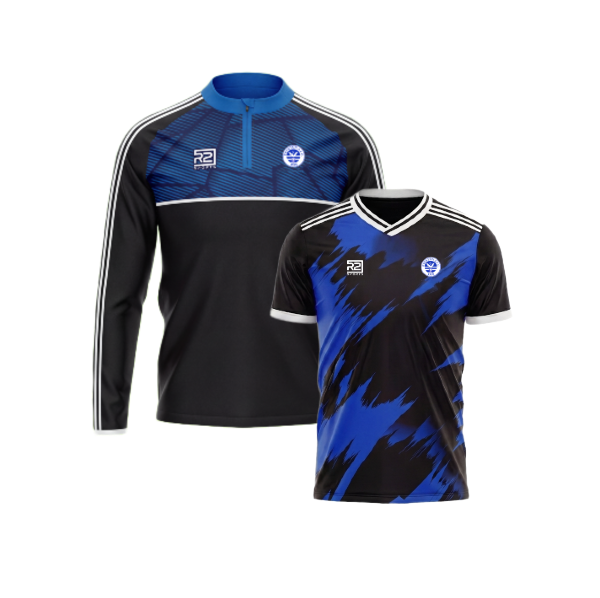 Everton – Half Zip and Jersey Bundle - Wave/Flames